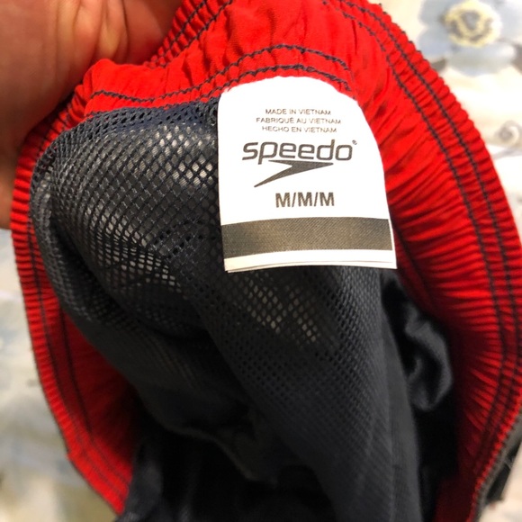 Speedo gray and red bathing suit - Picture 3 of 3